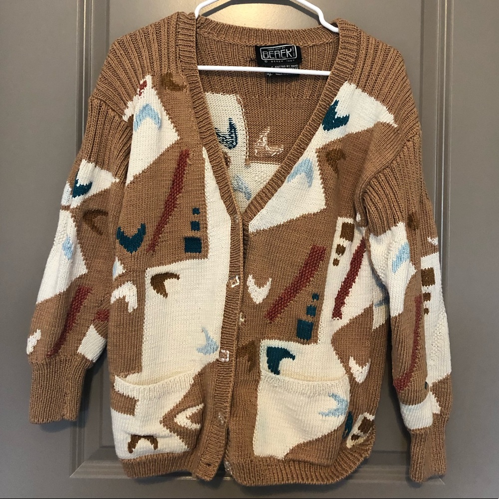 Vintage Berek Abstract Cardigan